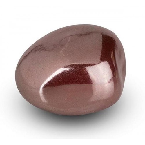 Cremation Ashes Keepsake / Miniature Urn – Huggable Cuddle Stone (Copper High Shine)